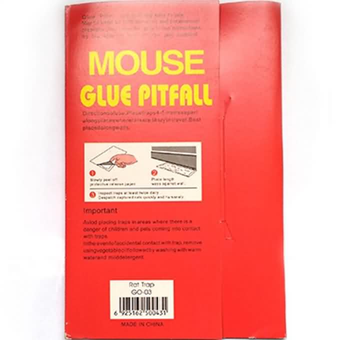 G-03 Red Rat Mouse Glue Pitfall Small Size Paper Board