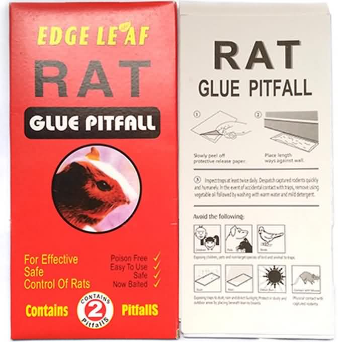 Pest Control GO-203 Red Rat Mouse Glue Pitfall L Size Board