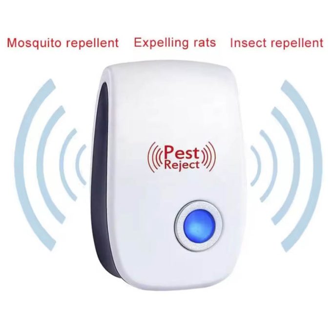 Ultrasonic Repeller Reject Electronic Mosquito Killer Light Trap Lamp Repellant Pest Control