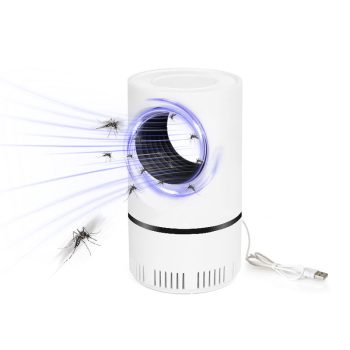 Repelente de insetos voadores com lâmpada LED, armadilha silenciosa para mosquitos e insetos.
